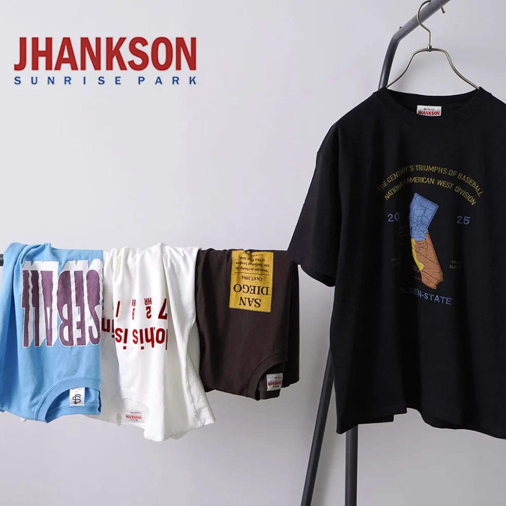 JHANKSON T-Shirts^/ BASE BALL short sleeve T-shirt