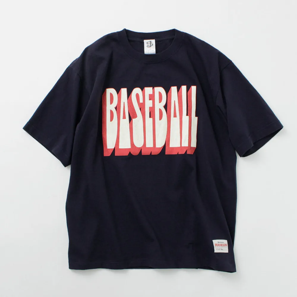 JHANKSON T-Shirts^/ BASE BALL short sleeve T-shirt