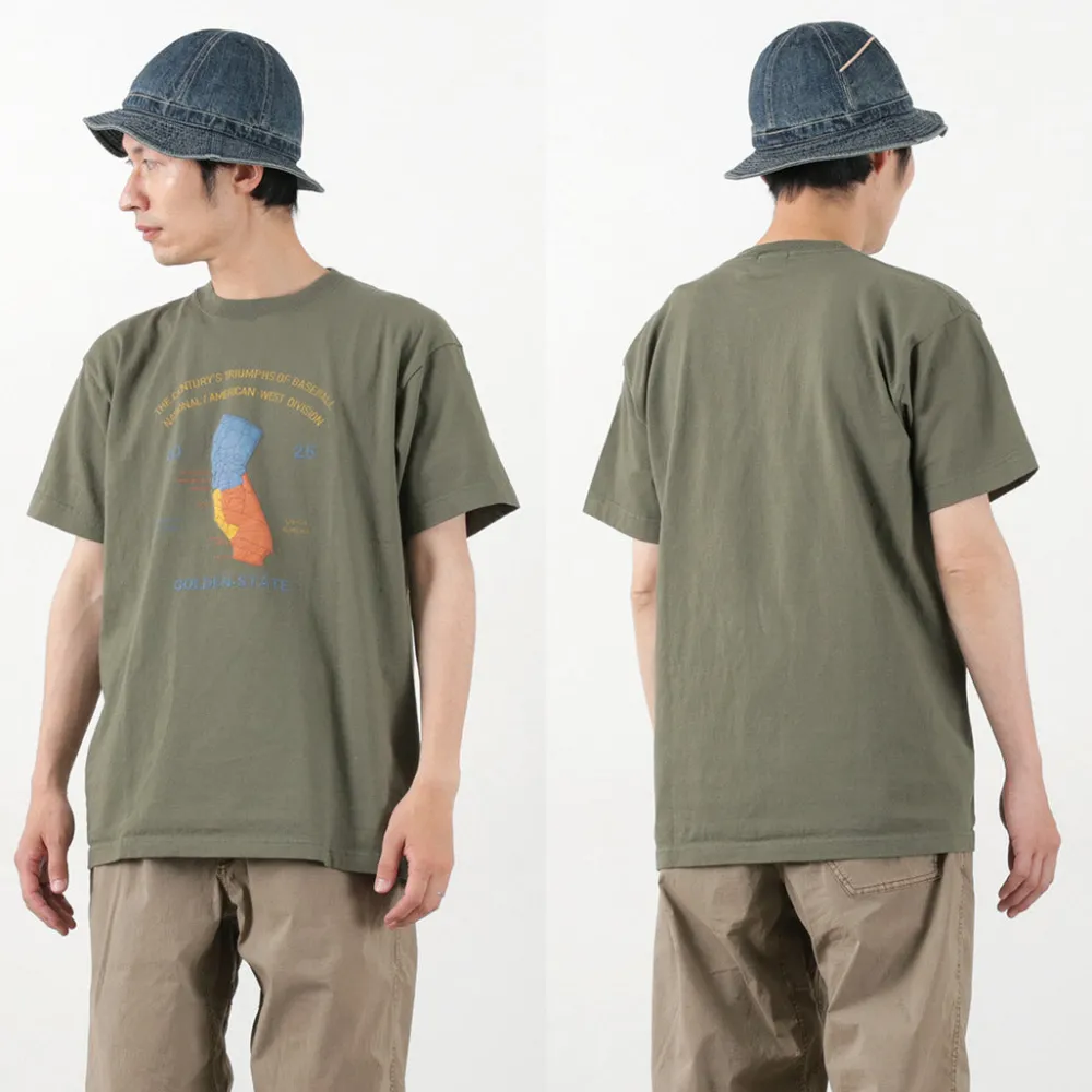 JHANKSON T-Shirts^/ California Maps short sleeve T-shirt