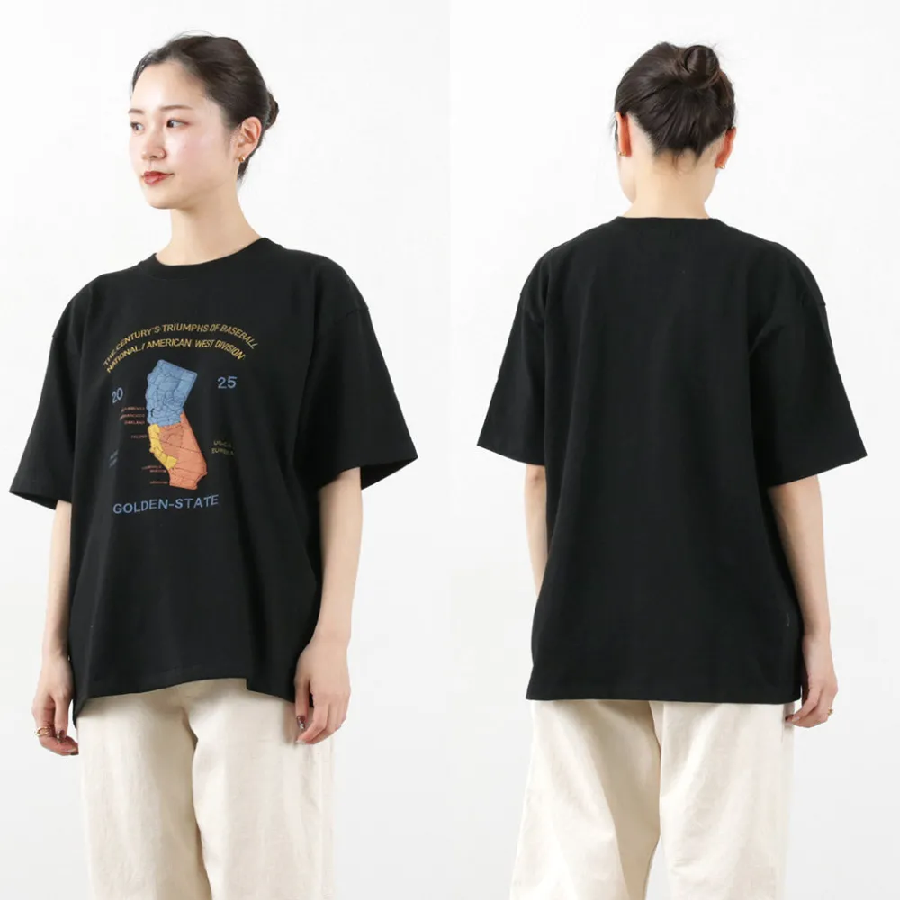 JHANKSON T-Shirts^/ California Maps short sleeve T-shirt