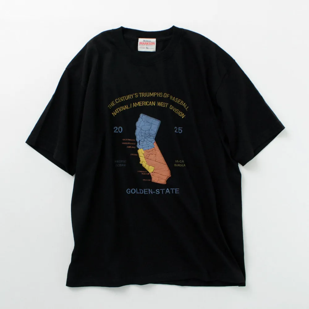 JHANKSON T-Shirts^/ California Maps short sleeve T-shirt