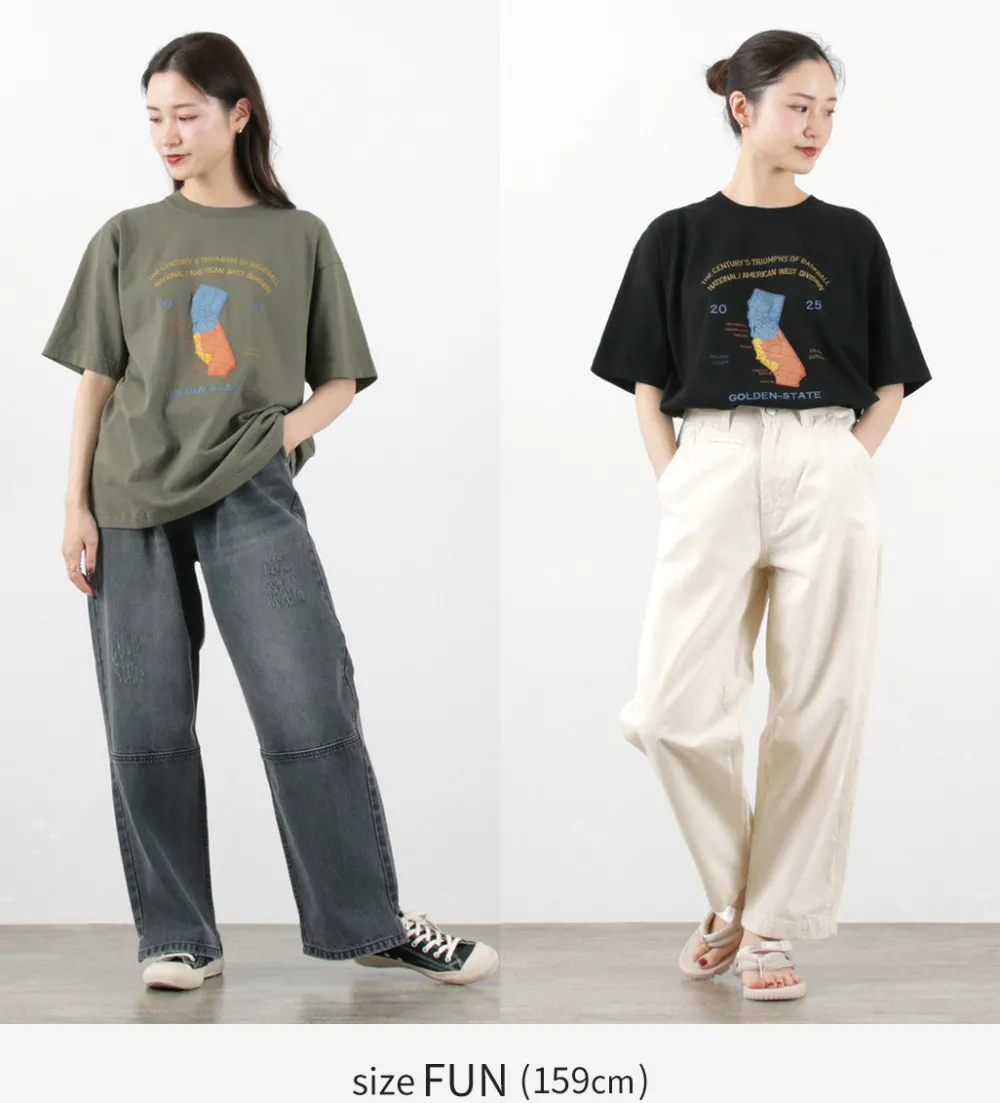 JHANKSON T-Shirts^/ California Maps short sleeve T-shirt