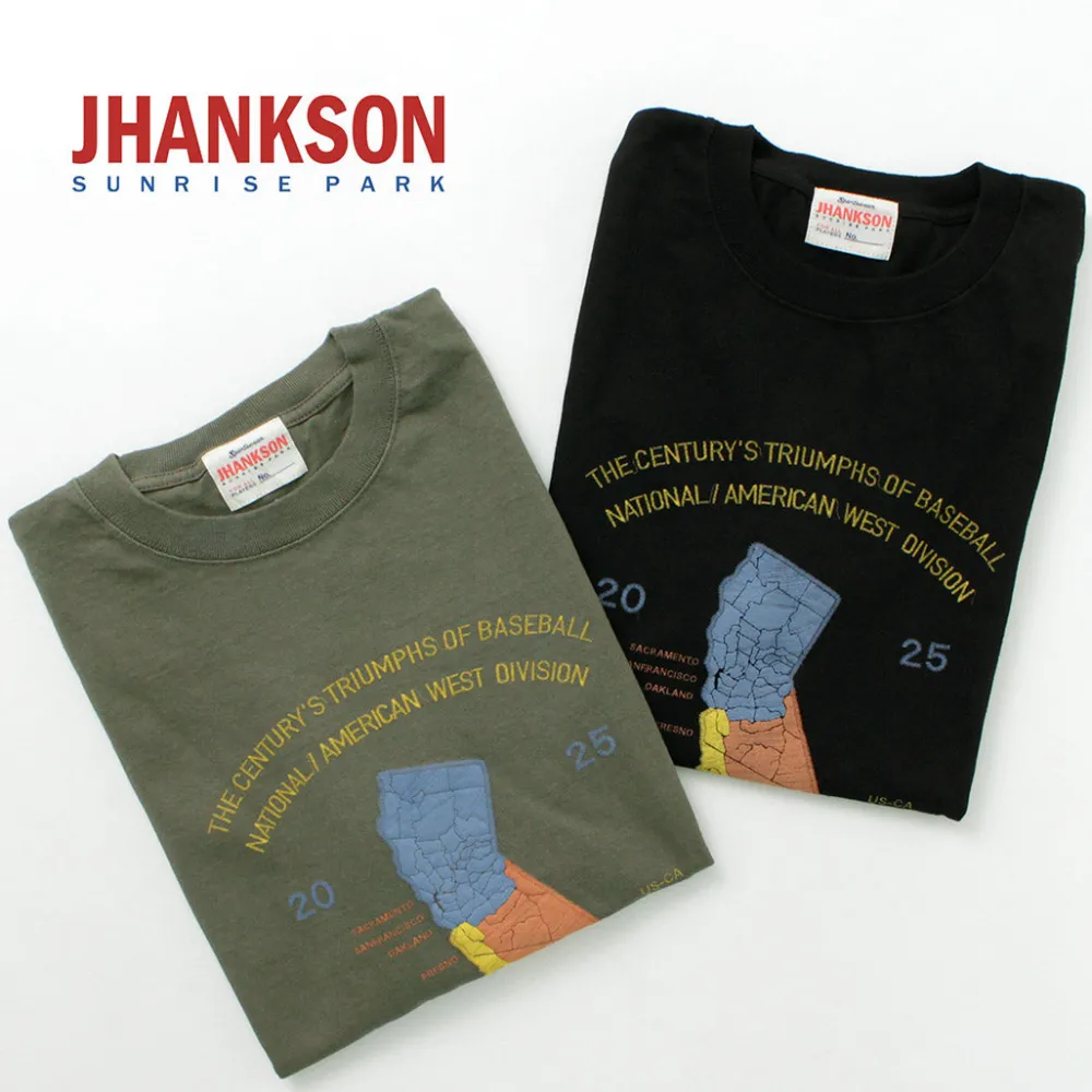 JHANKSON T-Shirts^/ California Maps short sleeve T-shirt