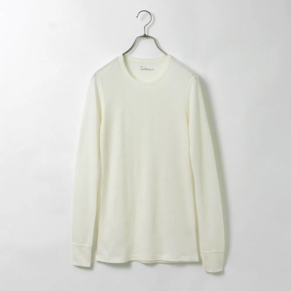 JOHA T-Shirts^/ 100% Merino Wool Long Sleeve T-Shirt