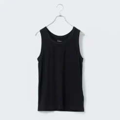 JOHA T-Shirts^/ Organic bamboo stretch undershirt tank top black
