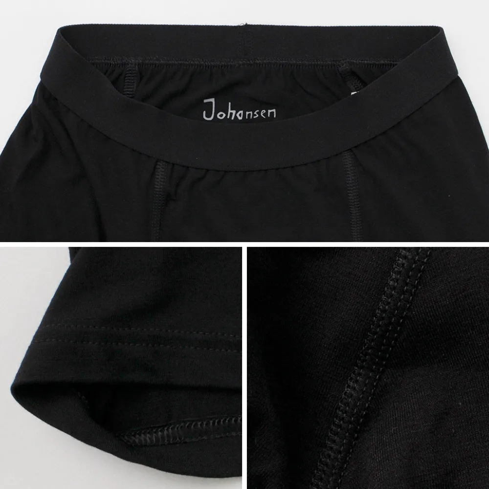 JOHA Underwear^/ Organic Bamboo Stretch Boxer Pants black