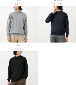 JOHN SMEDLEY Knits^/ Merino Wool 24 Gauge Mock Neck Knit