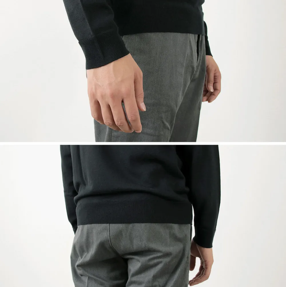 JOHN SMEDLEY Knits^/ Merino Wool 30 Gauge 30 Gauge V-Neck Knit MODERN FIT