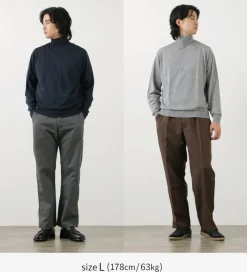 JOHN SMEDLEY Knits^/ Merino Wool 30 Gauge Turtleneck Knit MODERN FIT