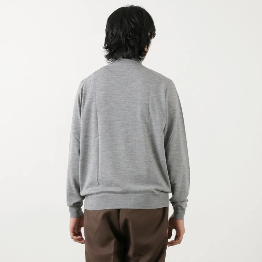 JOHN SMEDLEY Knits^/ Merino Wool 30 Gauge Turtleneck Knit MODERN FIT