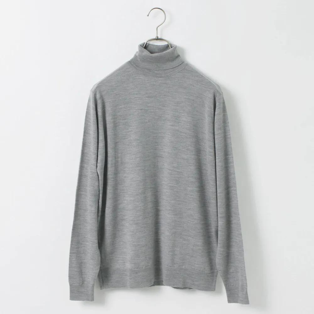 JOHN SMEDLEY Knits^/ Merino Wool 30 Gauge Turtleneck Knit MODERN FIT