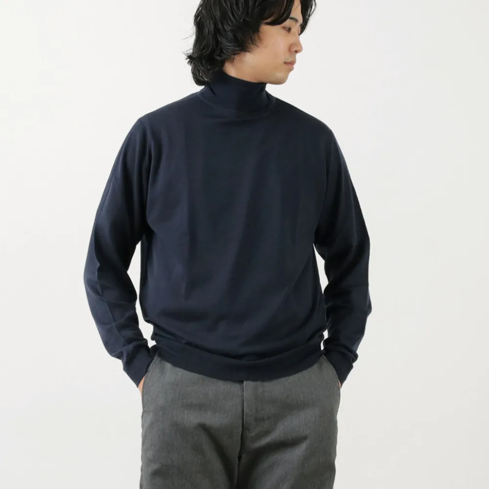 JOHN SMEDLEY Knits^/ Merino Wool 30 Gauge Turtleneck Knit MODERN FIT