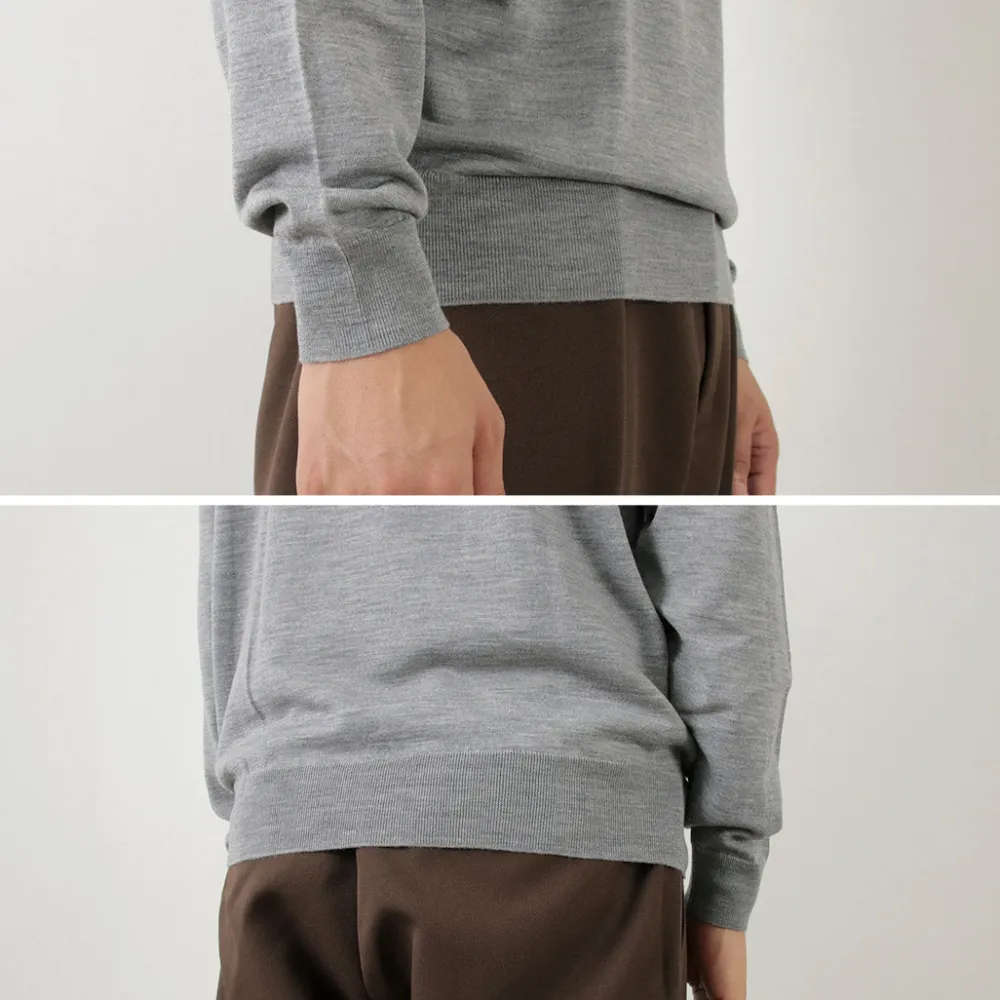 JOHN SMEDLEY Knits^/ Merino Wool 30 Gauge Turtleneck Knit MODERN FIT