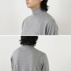 JOHN SMEDLEY Knits^/ Merino Wool 30 Gauge Turtleneck Knit MODERN FIT