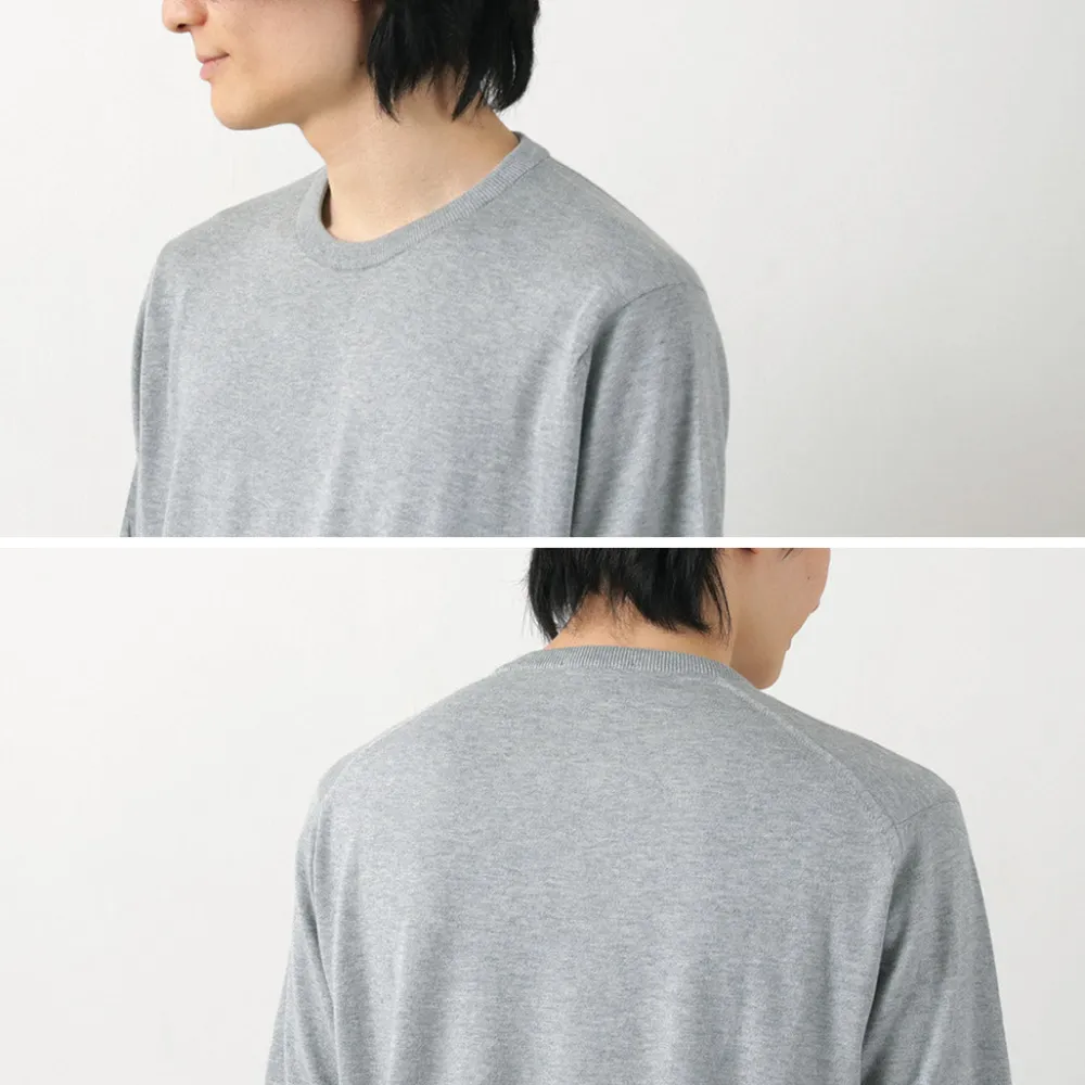 JOHN SMEDLEY T-Shirts^/ Sea Island Cotton 30 Gauge Crew Neck Knit