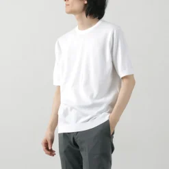 JOHN SMEDLEY T-Shirts^/ Sea Island Cotton 30 Gauge Crew Neck Knit