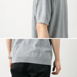 JOHN SMEDLEY T-Shirts^/ Sea Island Cotton 30 Gauge Crew Neck Knit