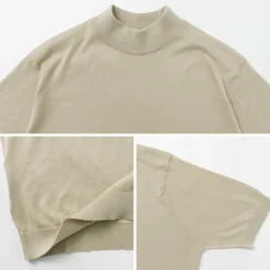 JOHN SMEDLEY T-Shirts^/ Sea Island Cotton 30 Gauge Mock Neck Knit