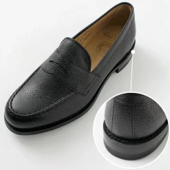JOSEPH CHEANEY Leather Shoes & Boots^/ Howard R Coin Loafer Grained Calf black