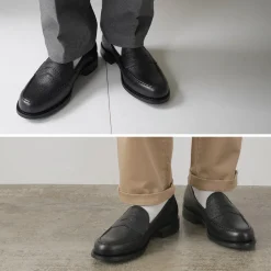 JOSEPH CHEANEY Leather Shoes & Boots^/ Howard R Coin Loafer Grained Calf black