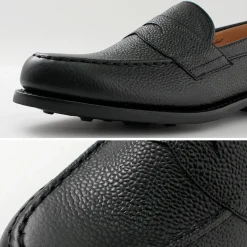 JOSEPH CHEANEY Leather Shoes & Boots^/ Howard R Coin Loafer Grained Calf black
