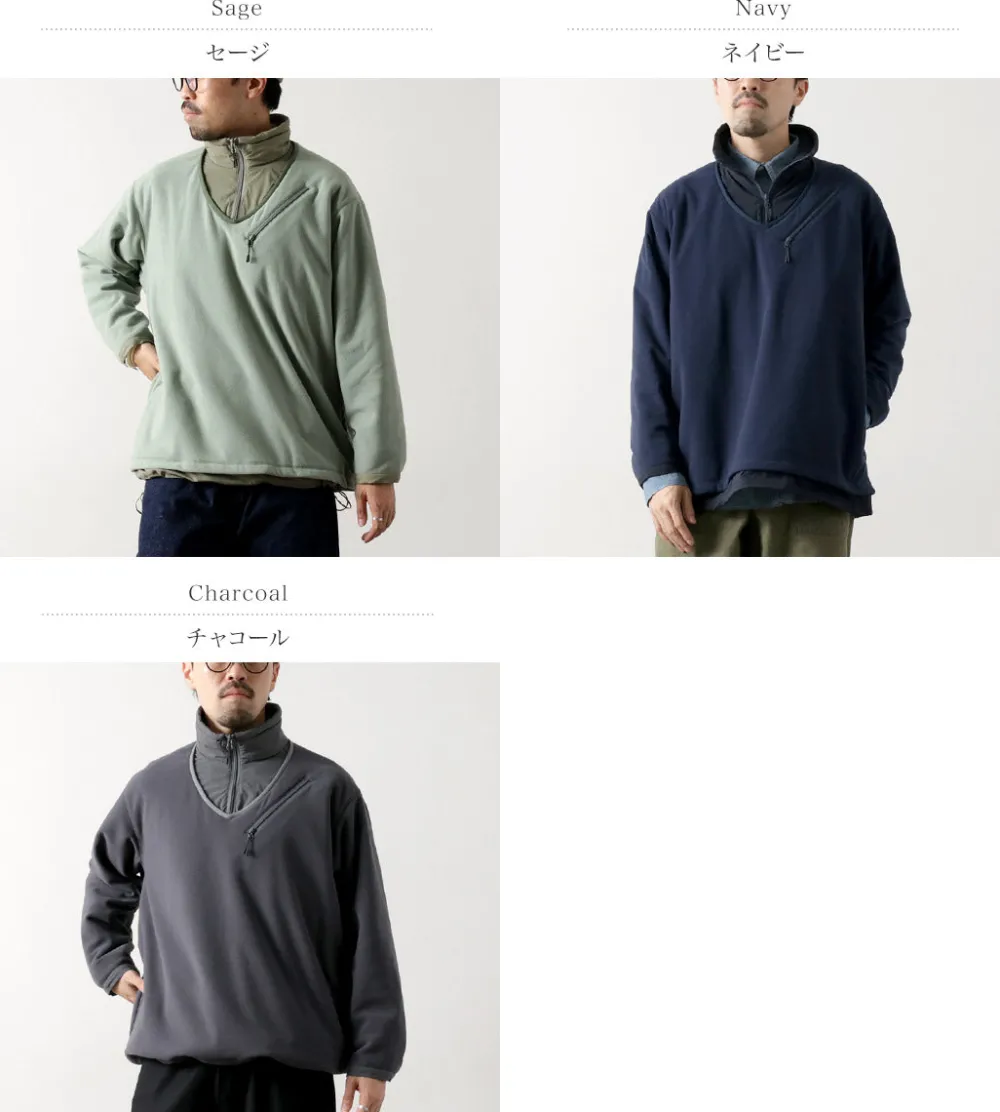 JUGEM Jackets^/ Nylon Fleece Combination Anorak