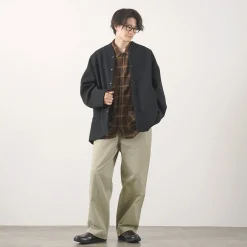KELEN Jackets^/ Collarless Egg Jacket