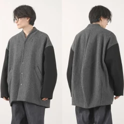 KELEN Jackets^/ Collarless Egg Jacket