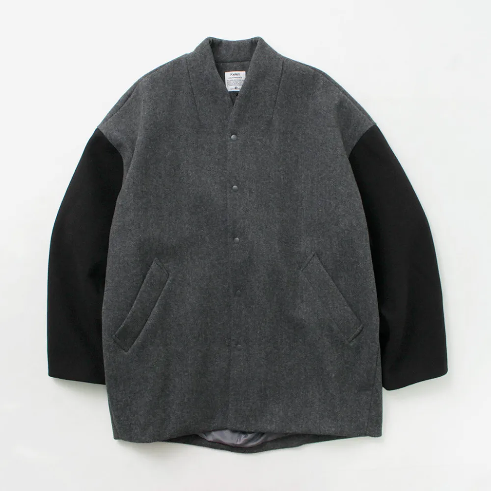 KELEN Jackets^/ Collarless Egg Jacket