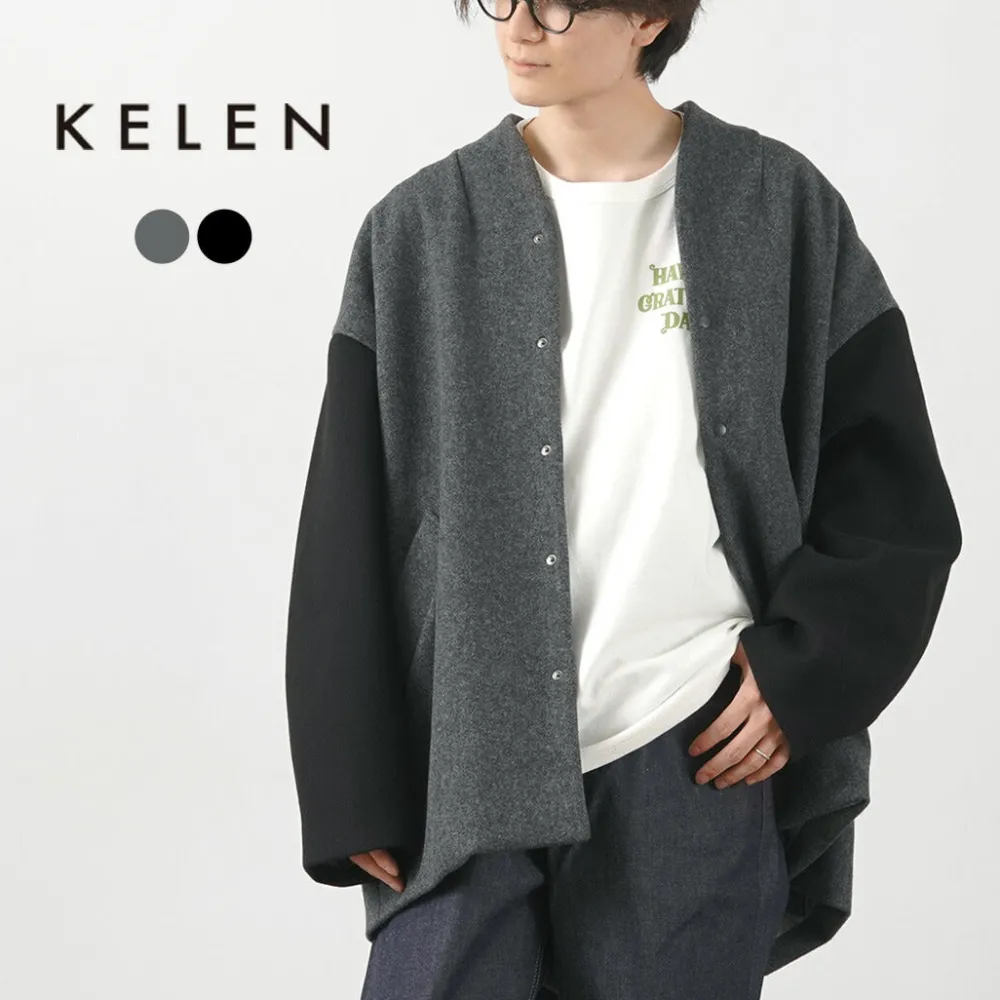 KELEN Jackets^/ Collarless Egg Jacket