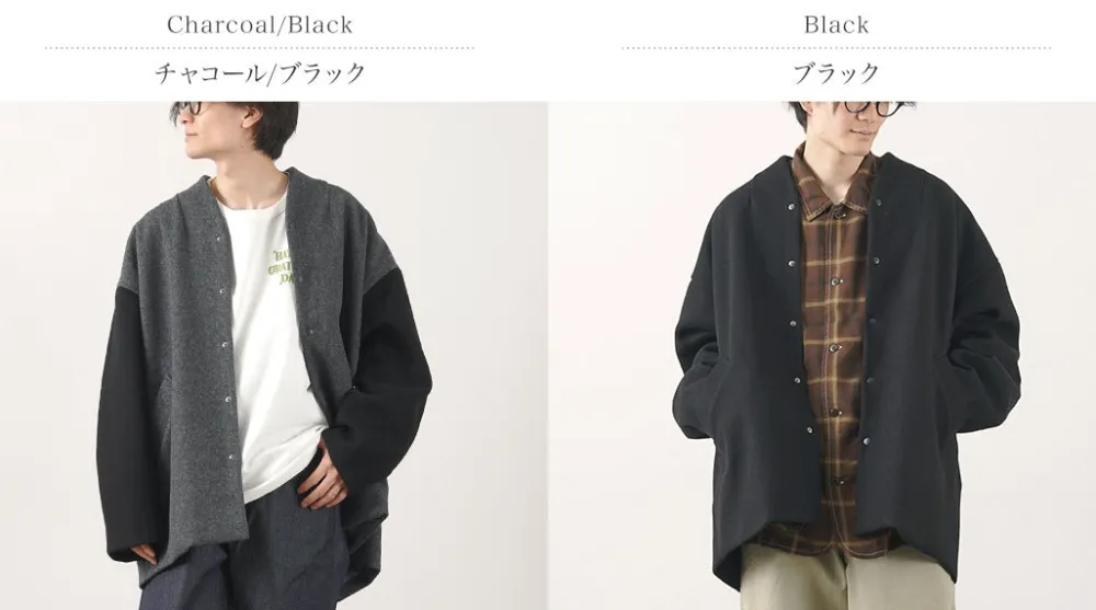 KELEN Jackets^/ Collarless Egg Jacket
