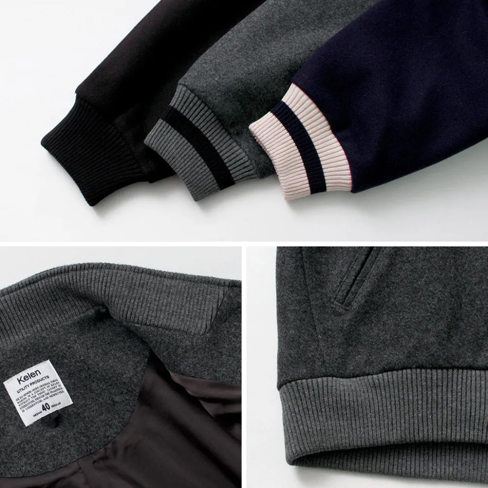 KELEN Jackets^/ Collarless Egg Jacket