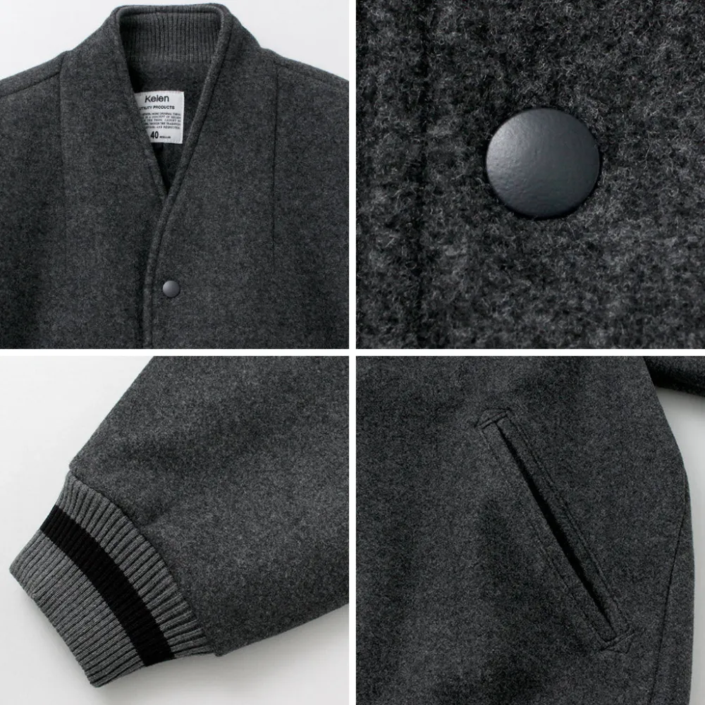 KELEN Jackets^/ Collarless Egg Jacket