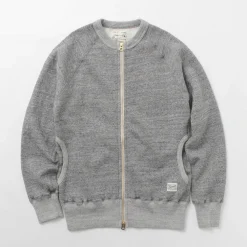 KEPANI Cardigans^/ Crew Neck Full Zip Sweat Jacket