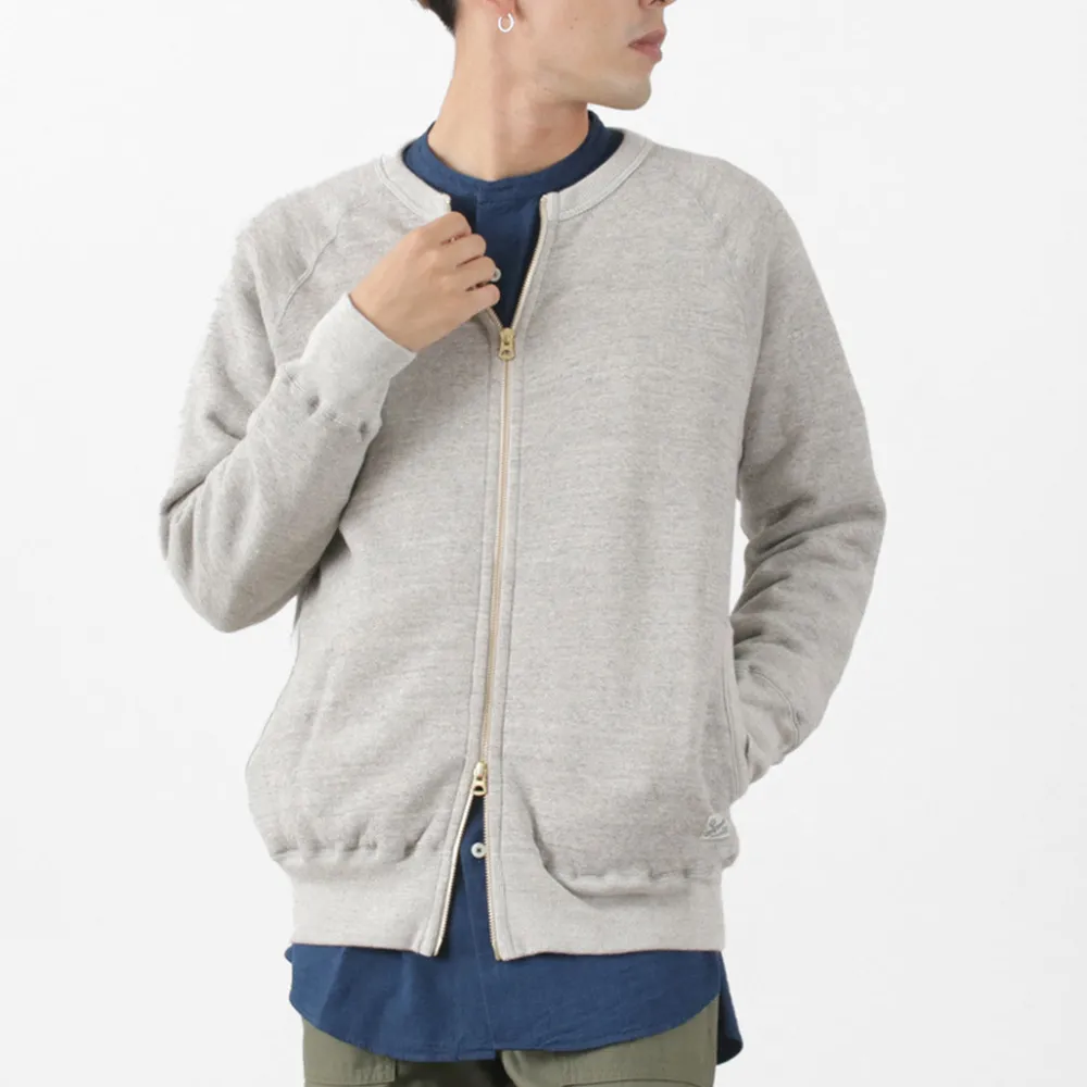 KEPANI Cardigans^/ Crew Neck Full Zip Sweat Jacket