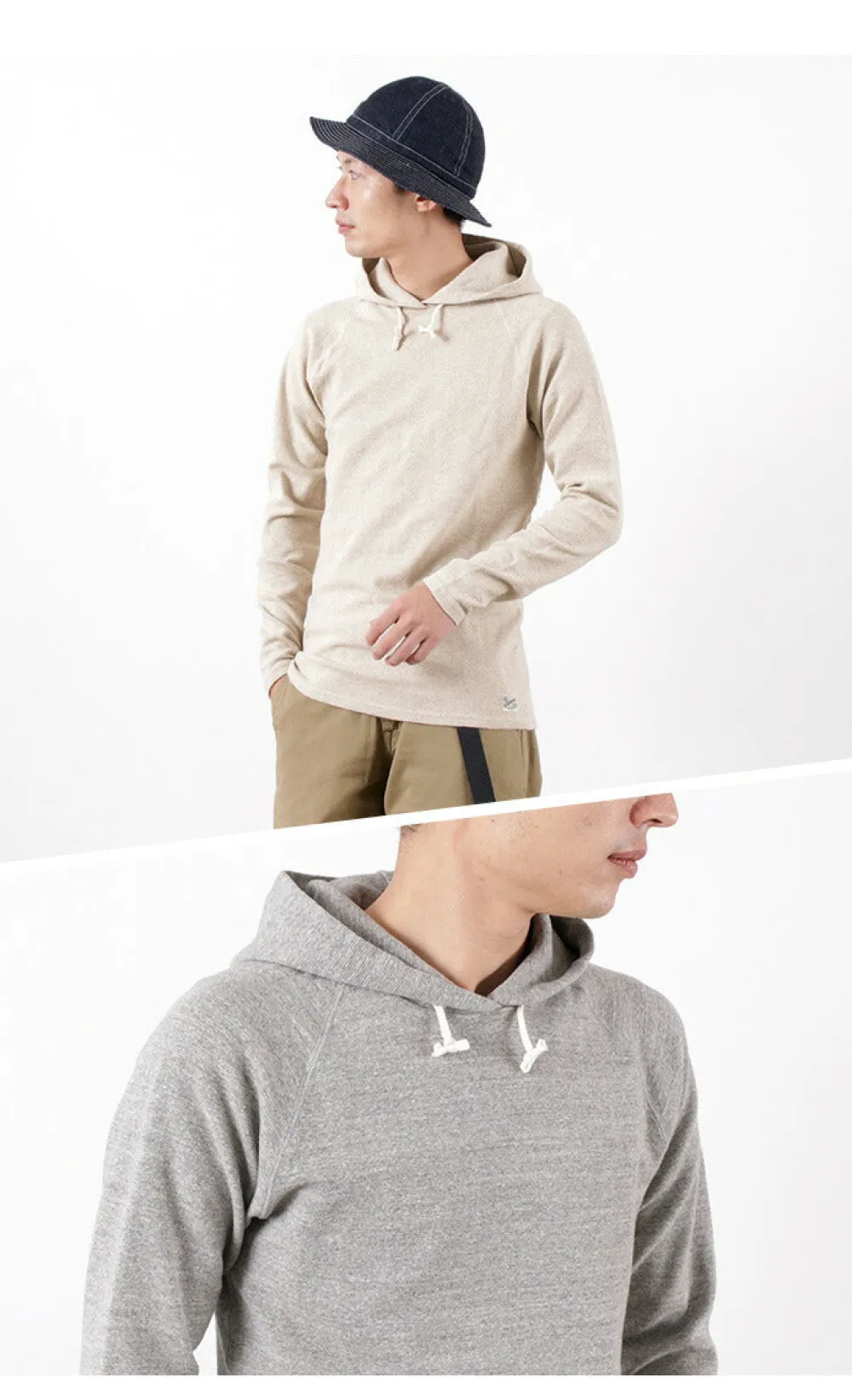 KEPANI T-Shirts^/ Hooded Pullover Raffi Stretch Milling Long Sleeves