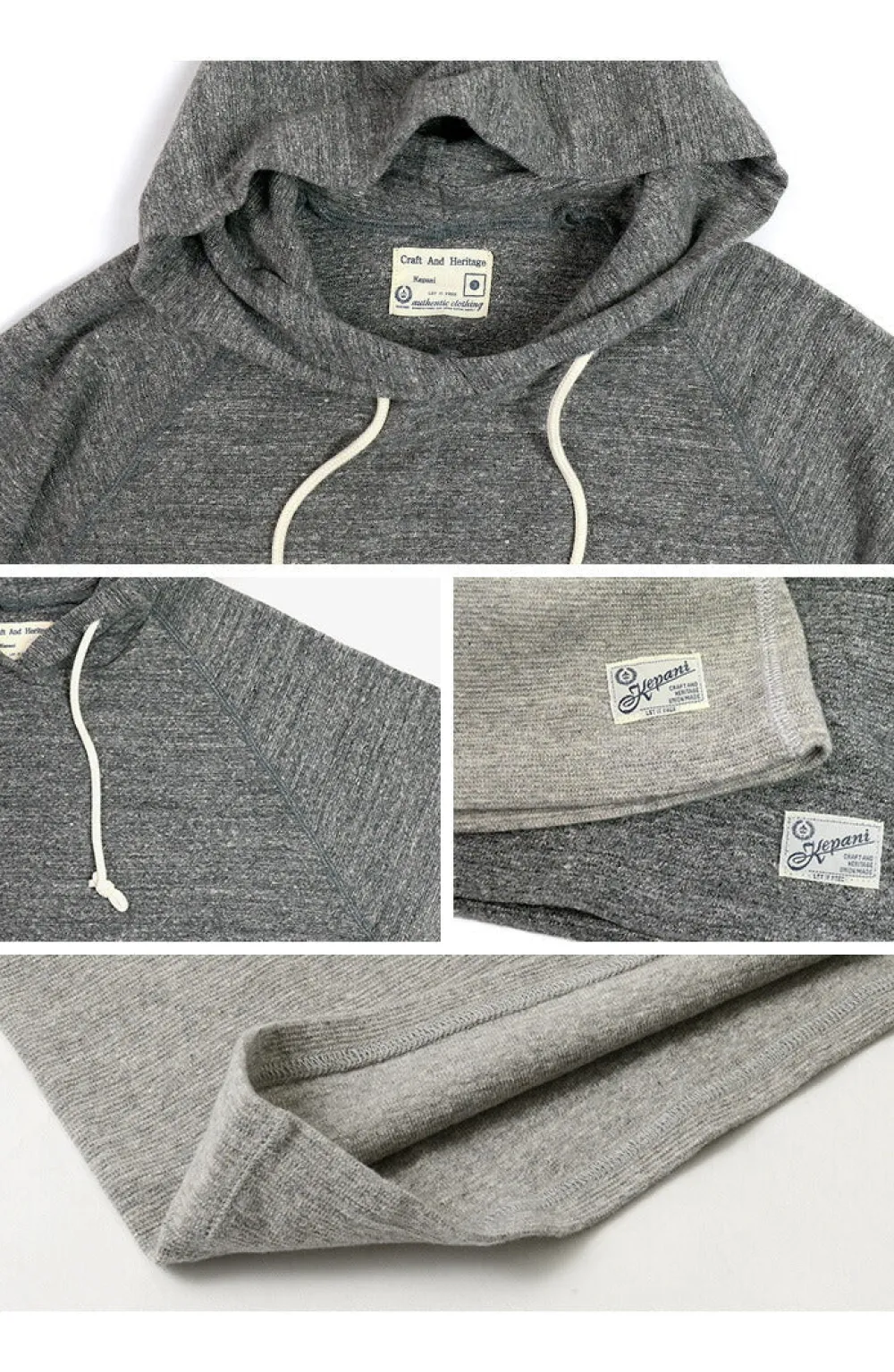 KEPANI T-Shirts^/ Hooded Pullover Raffi Stretch Milling Long Sleeves