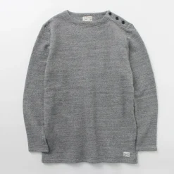 KEPANI Sweatshirts^/ Raffy brushed lining Boat Neck Sweatshirt Basque Shirt