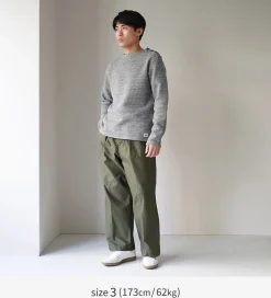 KEPANI Sweatshirts^/ Raffy brushed lining Boat Neck Sweatshirt Basque Shirt