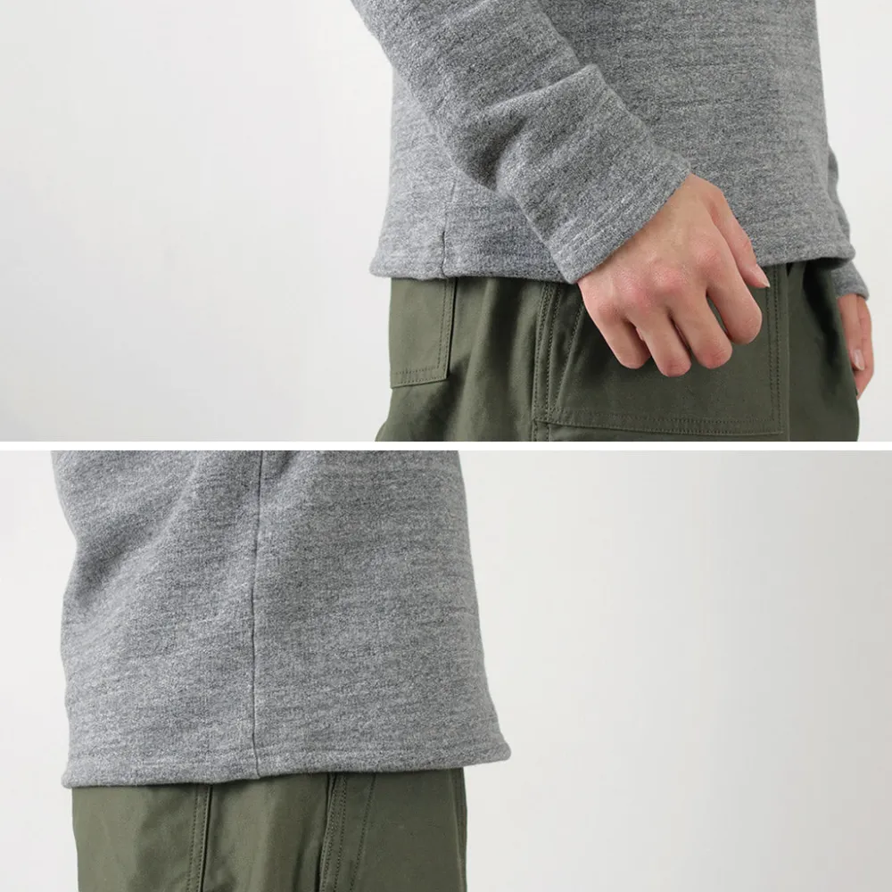 KEPANI Sweatshirts^/ Raffy brushed lining Boat Neck Sweatshirt Basque Shirt