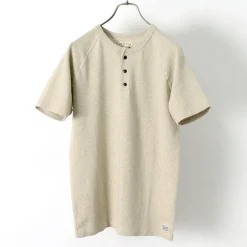 KEPANI T-Shirts^/ Raffy Spun Milled Henry Neck T-Shirt