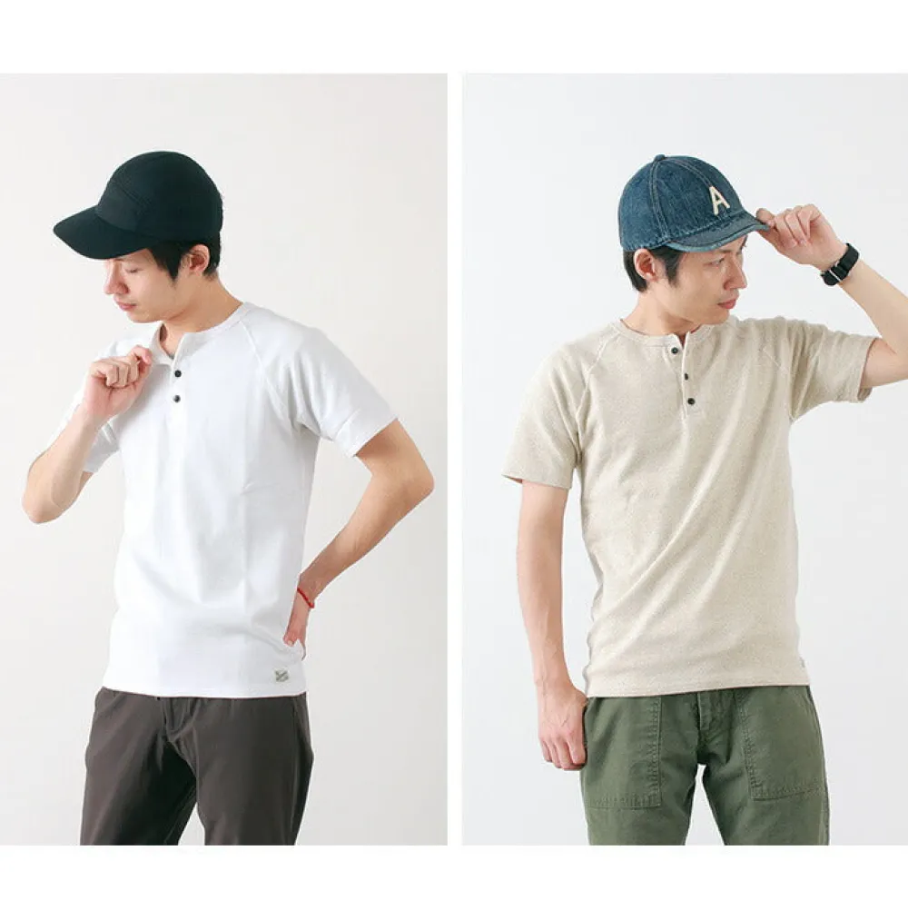 KEPANI T-Shirts^/ Raffy Spun Milled Henry Neck T-Shirt