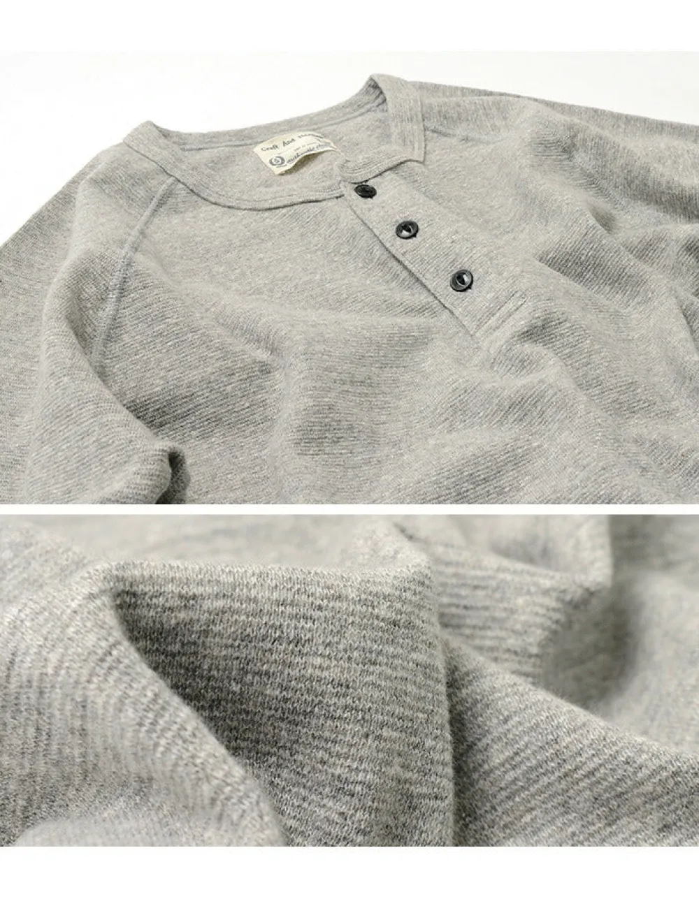 KEPANI T-Shirts^/ Raffy Spun Milled Henry Neck T-Shirt