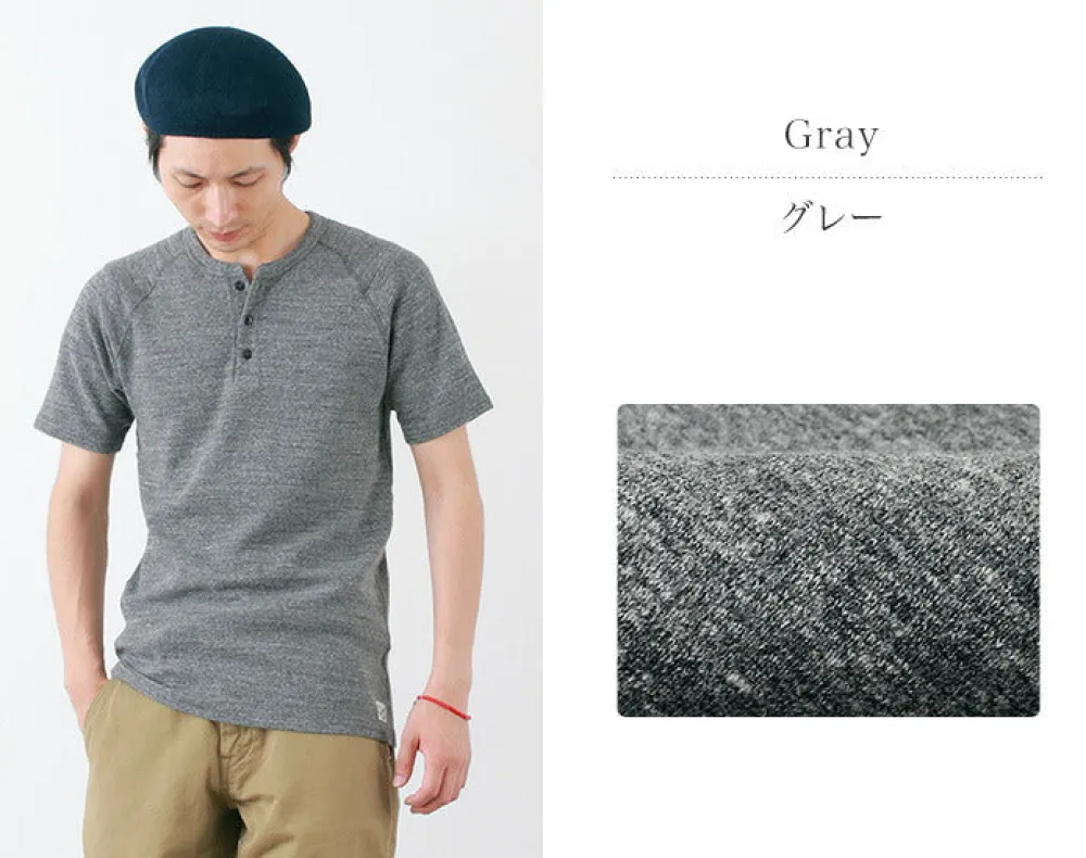 KEPANI T-Shirts^/ Raffy Spun Milled Henry Neck T-Shirt