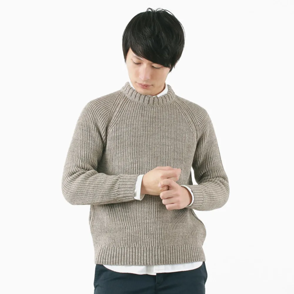 KERRY WOOLLEN MILLS Knits^/ 7G 1PLY fisherman rib crew neck knit