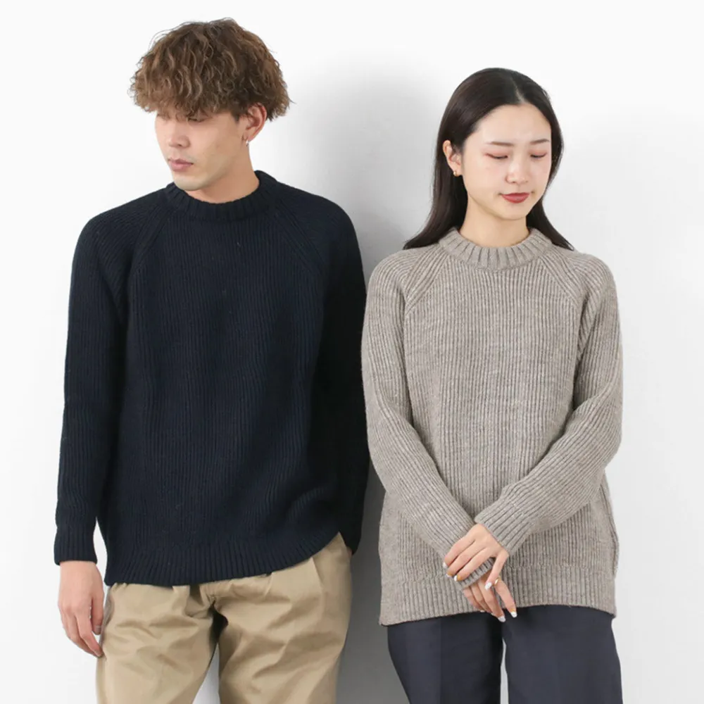 KERRY WOOLLEN MILLS Knits^/ 7G 1PLY fisherman rib crew neck knit