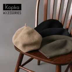 KOPKA Hats^/ Pure Merino Roll Up Beret