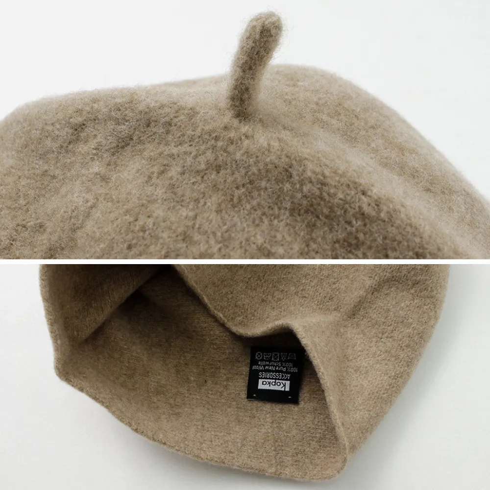 KOPKA Hats^/ Pure Merino Roll Up Beret