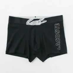 LACOSTE Underwear^/ Croc Print 3 Pack Boxer Pants black