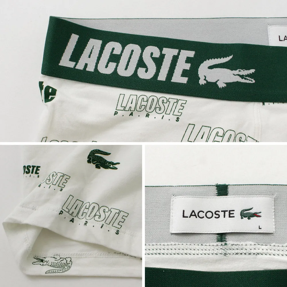 LACOSTE Underwear^/ Logo design 3-pack boxer shorts